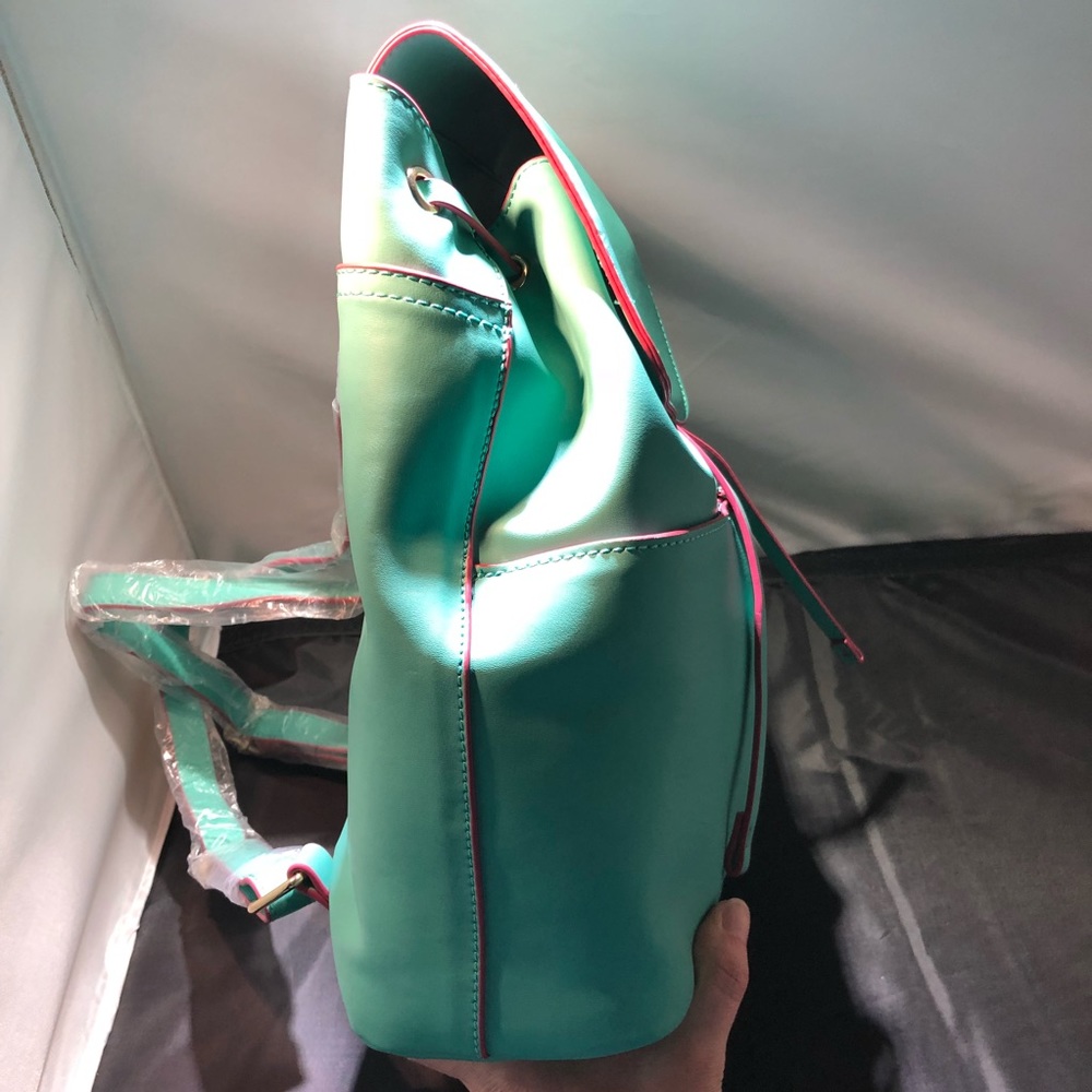 Boutique-Tracy Negoshian green Tracy mini backpack - Picture 6 of 8